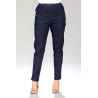 Pantalon jean's élastiqué T 34 à 60 - bleu jeans ceinture face