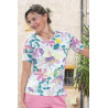 Top avec elasthanne grande taille fleuri