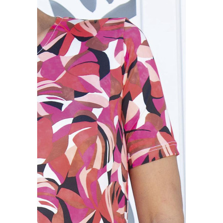 Top confortable graphique rose zoom 