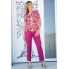 Top confortable graphique rose tenue