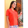Pull fentes corail 