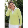 Polo nid abeille anis tenue