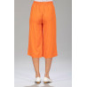 Pantacourt avec taille élastique pour femme senior - été