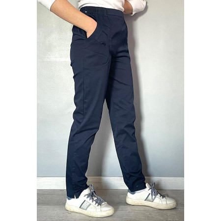 Pantalon élastiqué coton T38 à 60 - 2 coloris