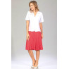 Jupe plissée pois cerise tenue