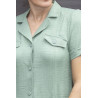 Robe ouverte devant unie zoom