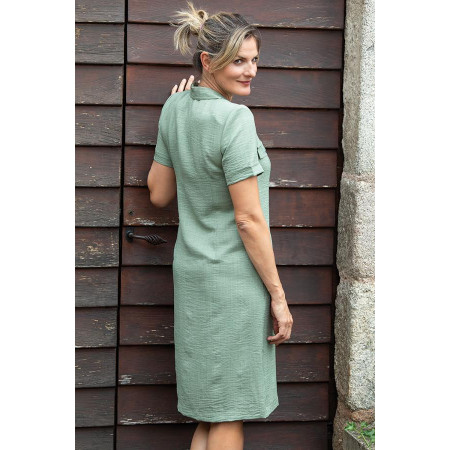 Robe ouverte devant unie