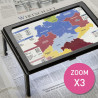 Loupe de lecture grande taille sur pieds