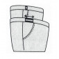 Pantalon jean ceinture confort du 38 au 66 - schema ceinture extensible