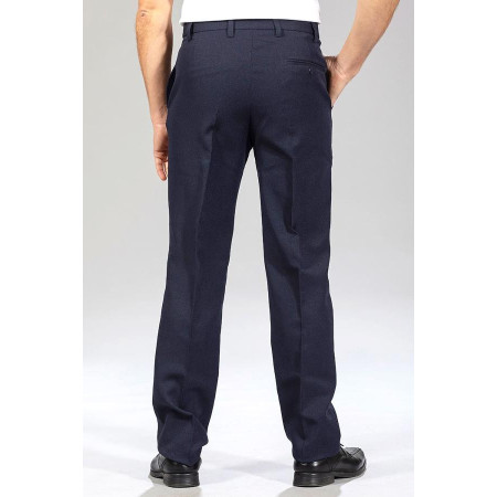 Pantalon Pierre tergal marine dos