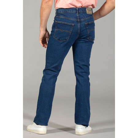 Pantalon jean's foncé braguette dos