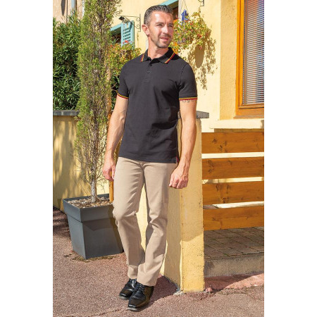 Pantalon jean's beige braguette beige tenue