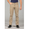 Pantalon jean's beige braguette beige 