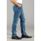 Pantalon jean's délavé braguette profil