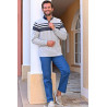 Pantalon élastiqué jean's  bleu tenue