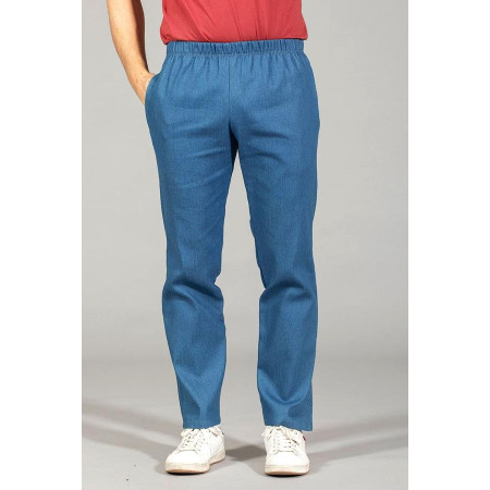 Pantalon élastiqué jean's  bleu