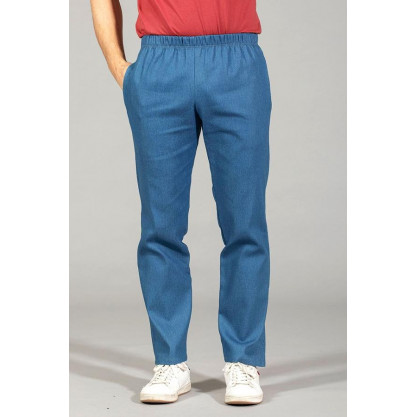 Pantalon élastiqué jean's bleu