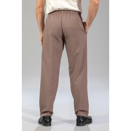 Pantalon élastiqué Eco Job - tabac dos