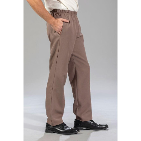 Pantalon élastiqué Eco Job - tabac profil