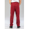 Pantalon élastiqué 2 poches cerise dos