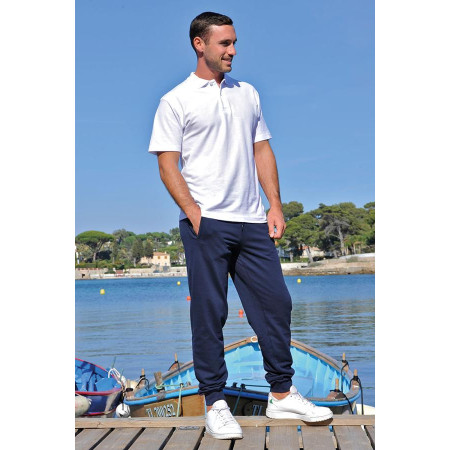 Jogging 2 poches & lien de serrage - marine tenue