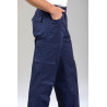 Pantalon ceinture confort avec braguette - marine profil poches