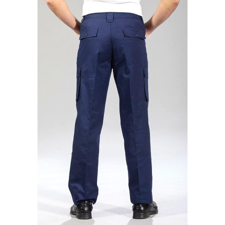 Pantalon ceinture confort avec braguette - marine dos