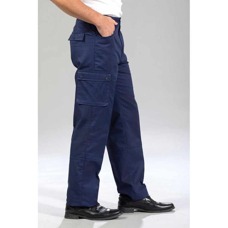 Pantalon cargo pour homme âgé facile à mettre et pratique avec poches