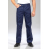 Pantalon ceinture confort avec braguette - marine avant