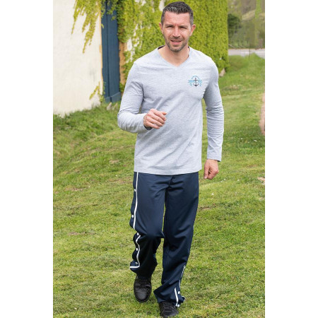 Pantalon jogging ouvert sur le côté du 38 au 56 - marine tenue