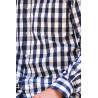 Chemise fermeture pressions du 2 au 8 - Bleu zoom