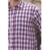 Chemise fermeture pressions du 2 au 8 - Violine Zoom