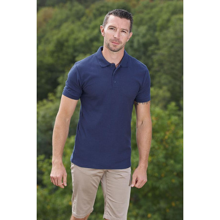 Polo uni 6 coloris marine