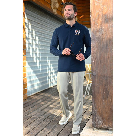 Polo 100% coton T2 à 6 - marine tenue