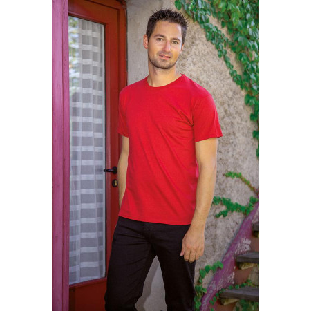 Lot de 3 T-shirts 100% coton rouge
