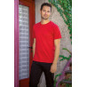 Lot de 3 T-shirts 100% coton rouge
