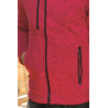 Veste fermeture zip rouge  avant