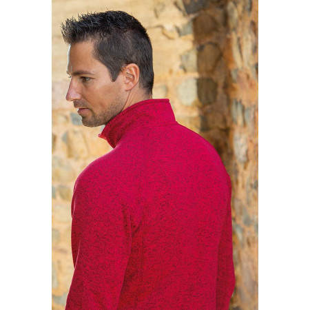 Veste fermeture zip rouge  dos