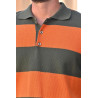 Polo coton rayures zoom