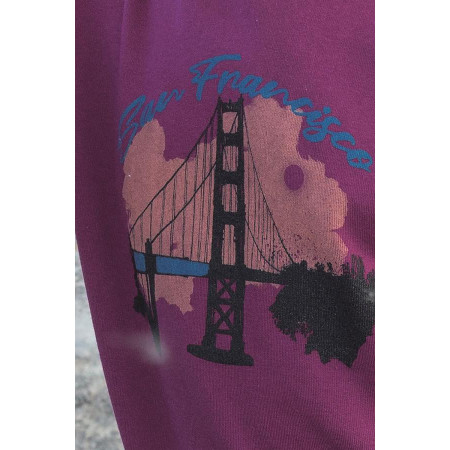 Sweat-shirt coton 2 coloris 