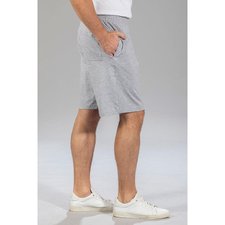 Short souple élastiqué T 38 à 64 - Gris de profil