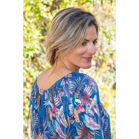 Top MC imprimé floral dos