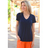 Top manches courtes fluide pour femme senior