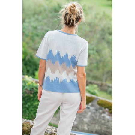 Pull manches courtes T38 à 56 - 2 coloris