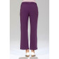 Pantalon élastiqué violet dos