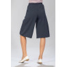 Jupe culotte élastiquée marine dos