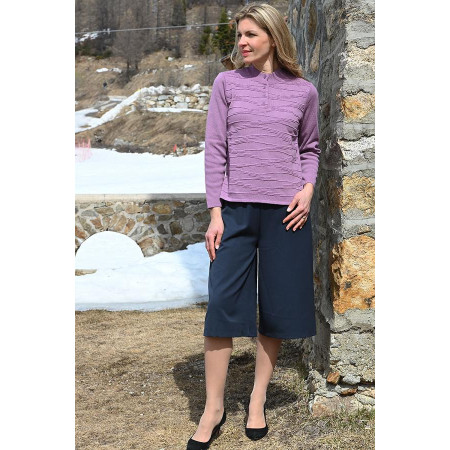 Jupe culotte élastiquée marine tenue