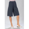 Jupe culotte élastiquée marine