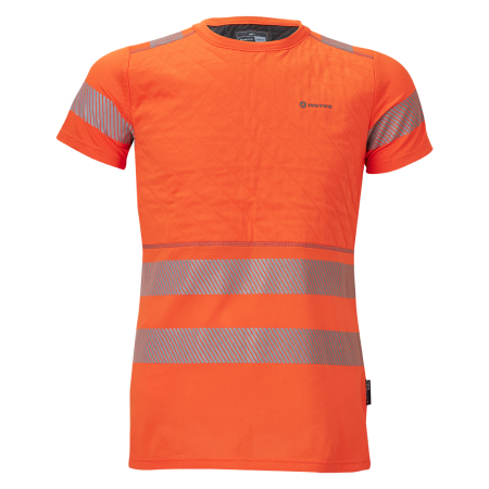 Tee-shirt rafraîchissant Haute visibilité orange - avant