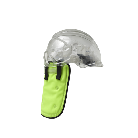 Protège nuque rafraîchissant Dry - Jaune profil casque 